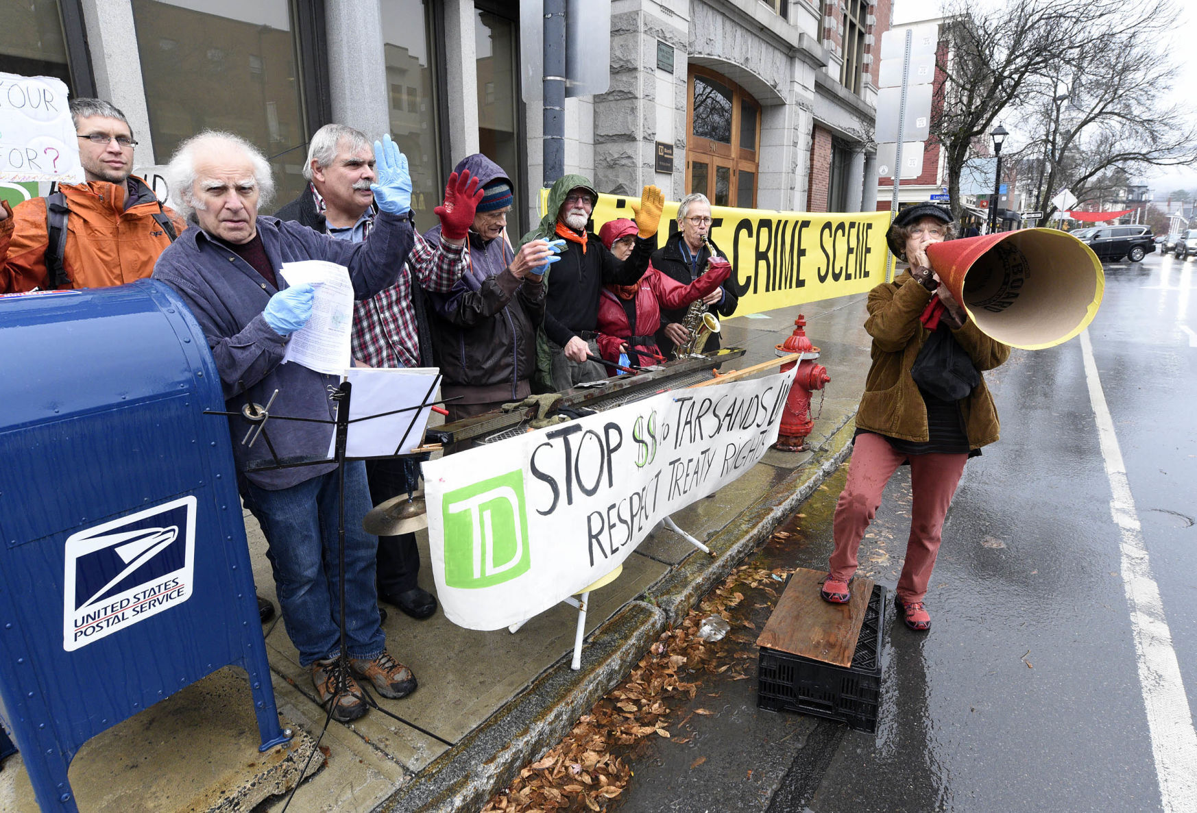 Pipeline protest